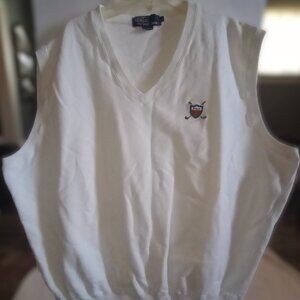 Polo by Ralph Lauren Vintage Vest Men's Large White